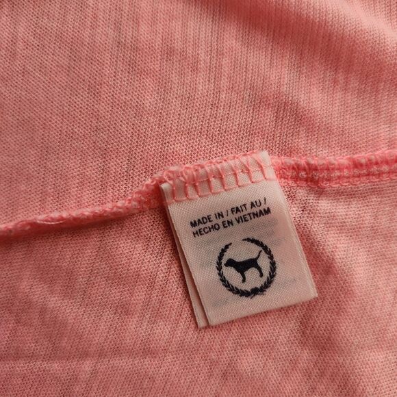 Pink by Victoria's Secret Women's Coral Sleepwear Comfort Pajama Tee Size XS - Picture 10 of 14